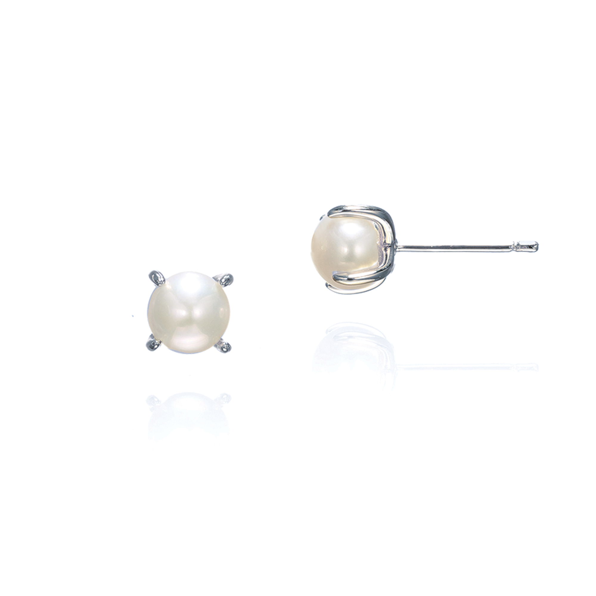 Classic Pearl Wedding Studs – Cairo