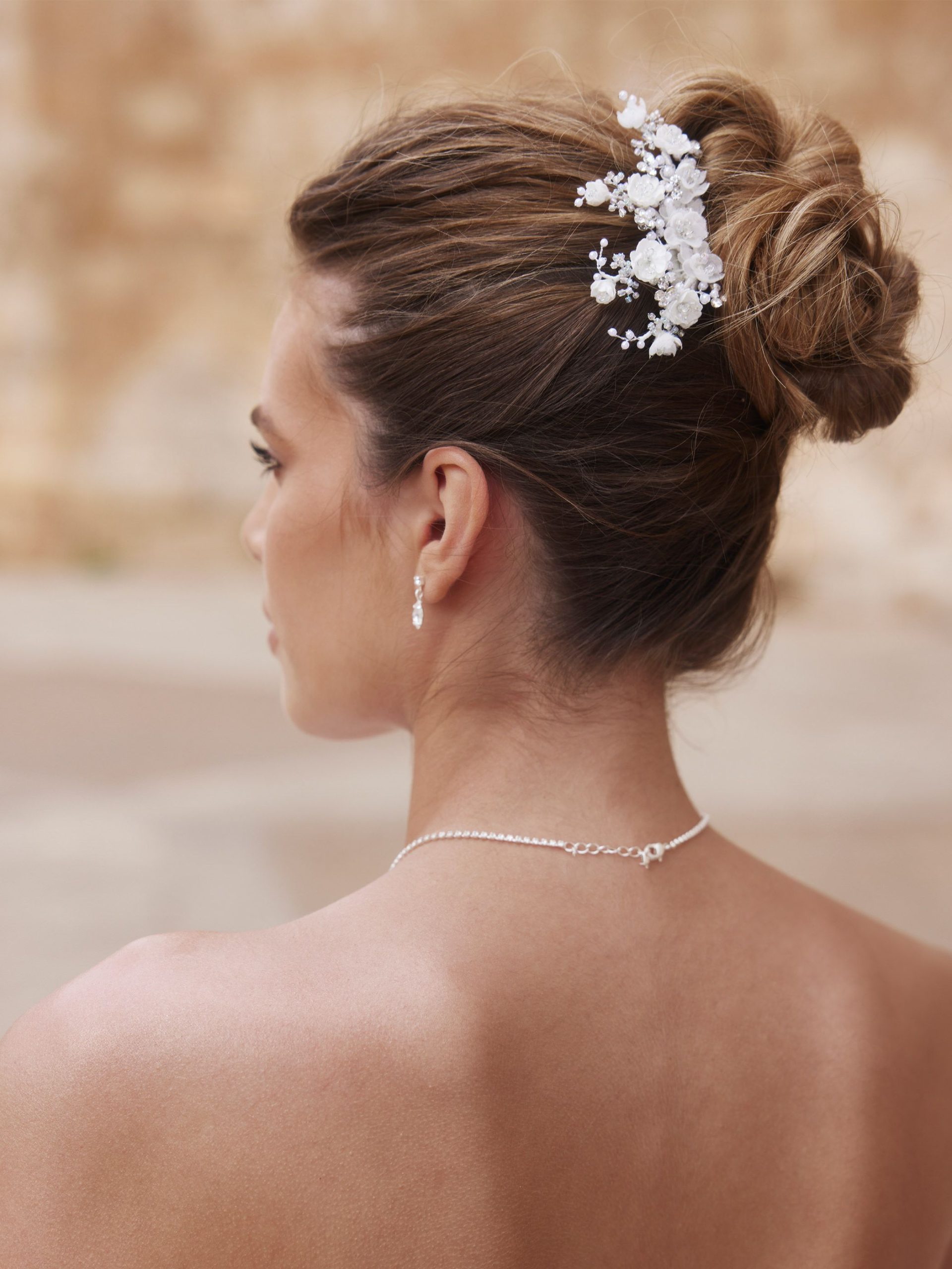 Floral Bridal Comb J059