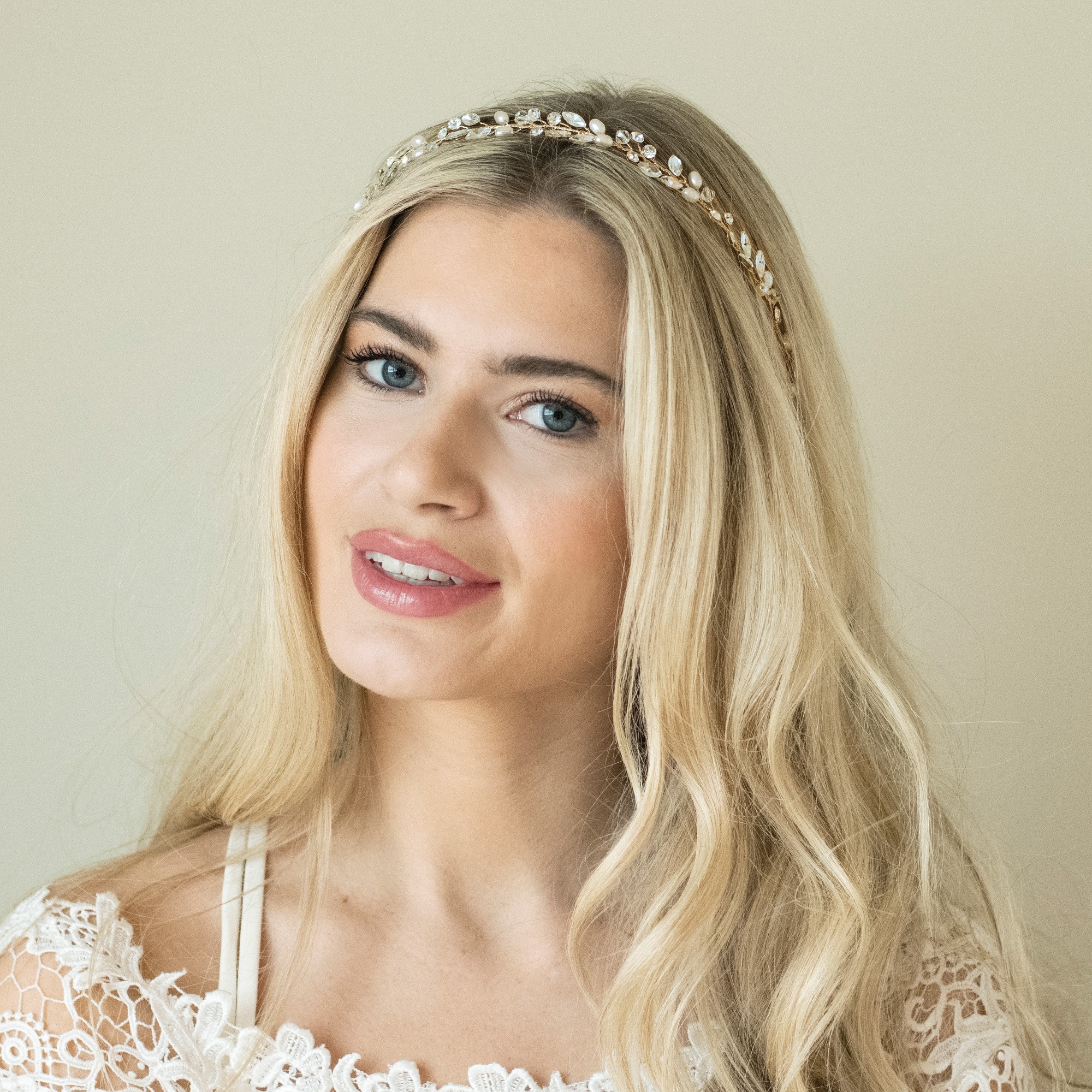 Pearl and Crystal Hair Vine in Silver or Gold – Bohemia