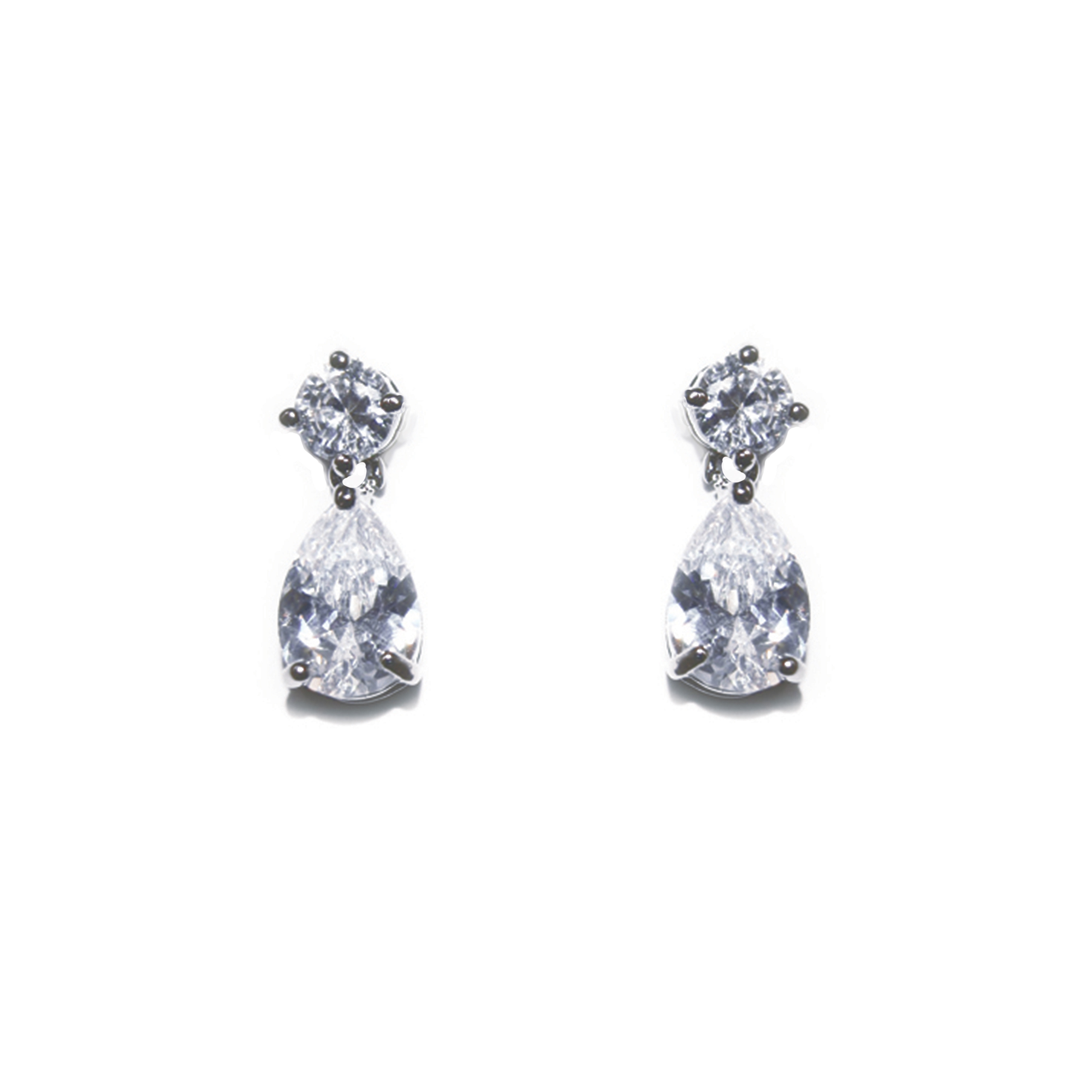 Teardrop Diamante Bridal Earrings – Imperial - Image 2