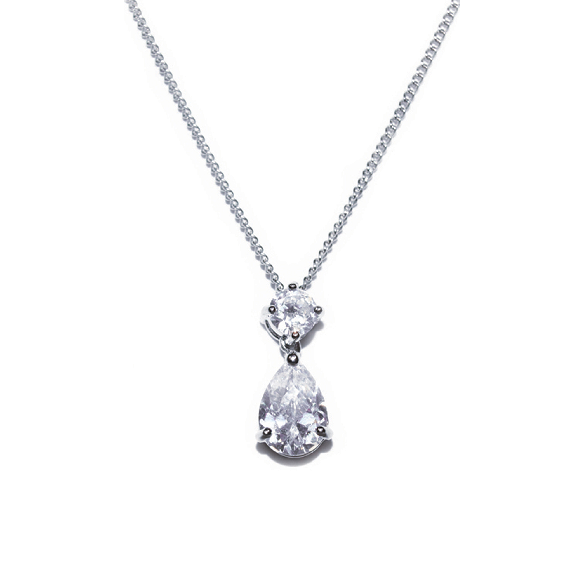 Teardrop Diamante Bridal Pendant – Imperial - Image 2