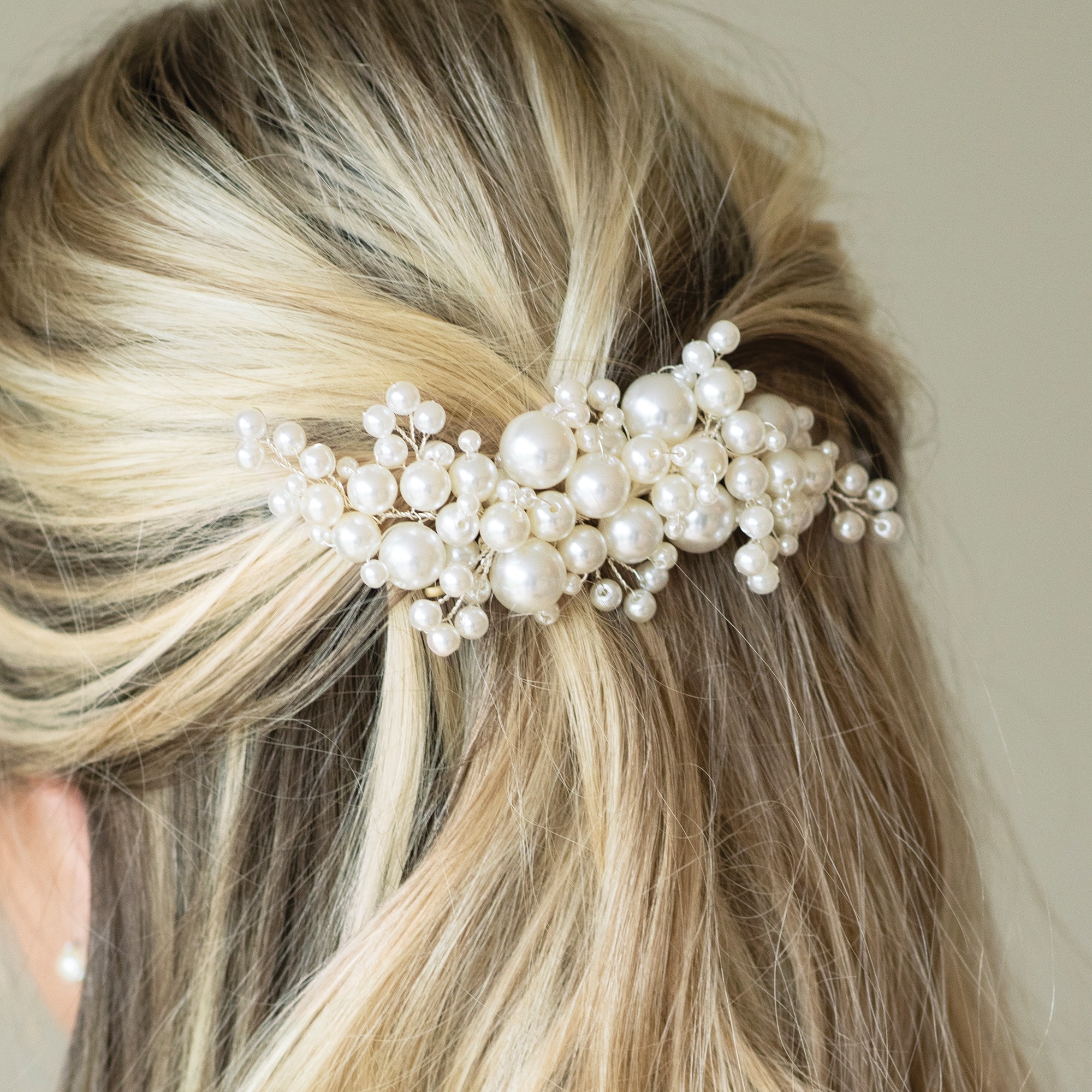 Pearl Bridal Hair Clip – Pearl Blossom