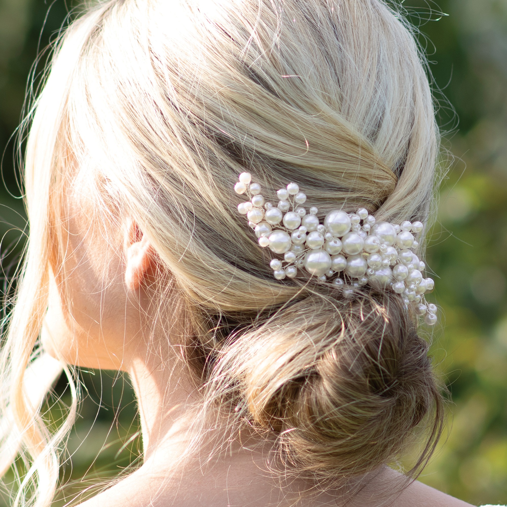 Pearl Bridal Hair Clip – Pearl Blossom