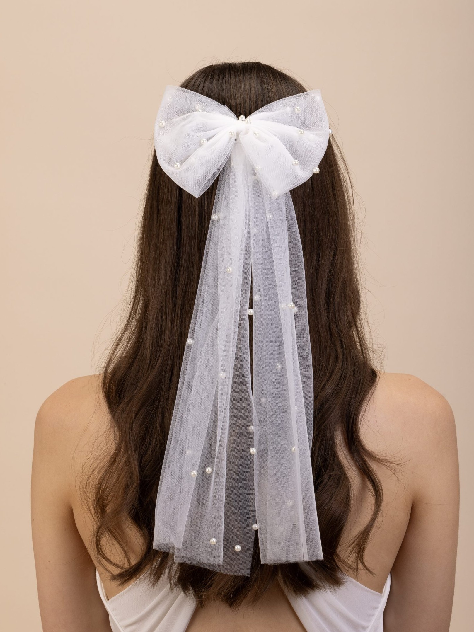 Pearl Bridal Hair Bow PBH7049