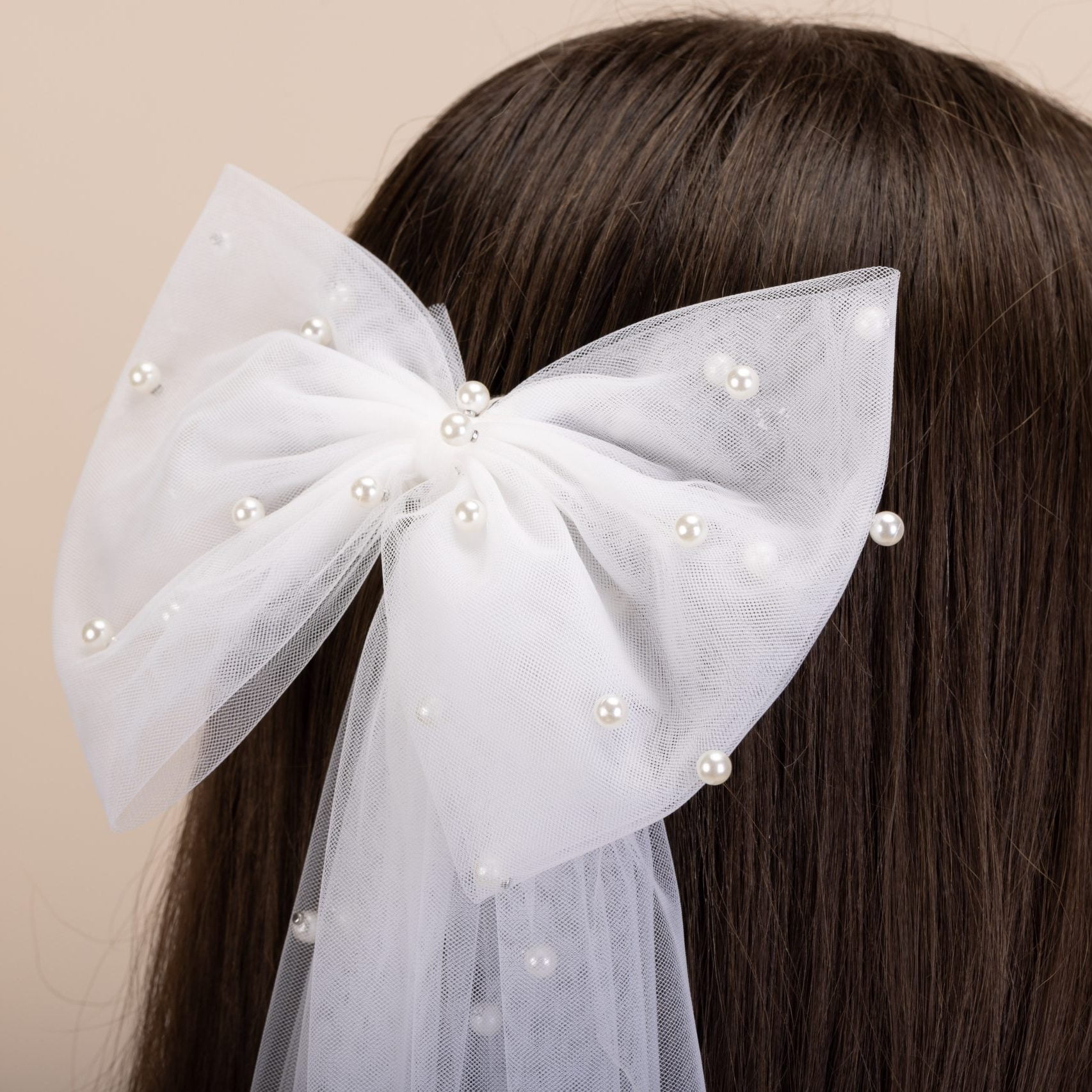 Pearl Bridal Hair Bow PBH7049