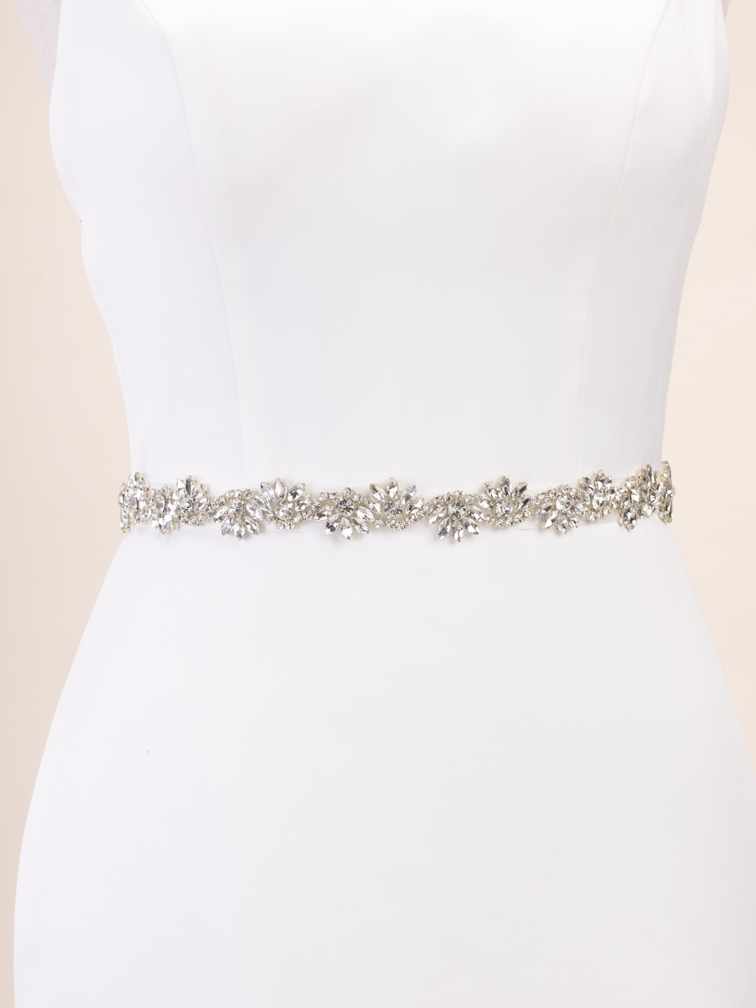 Vintage-inspired crystal bridal belt PBB1043