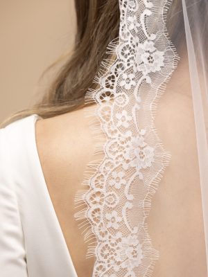 Chantilly Lace Cathedral Veil PBV9088