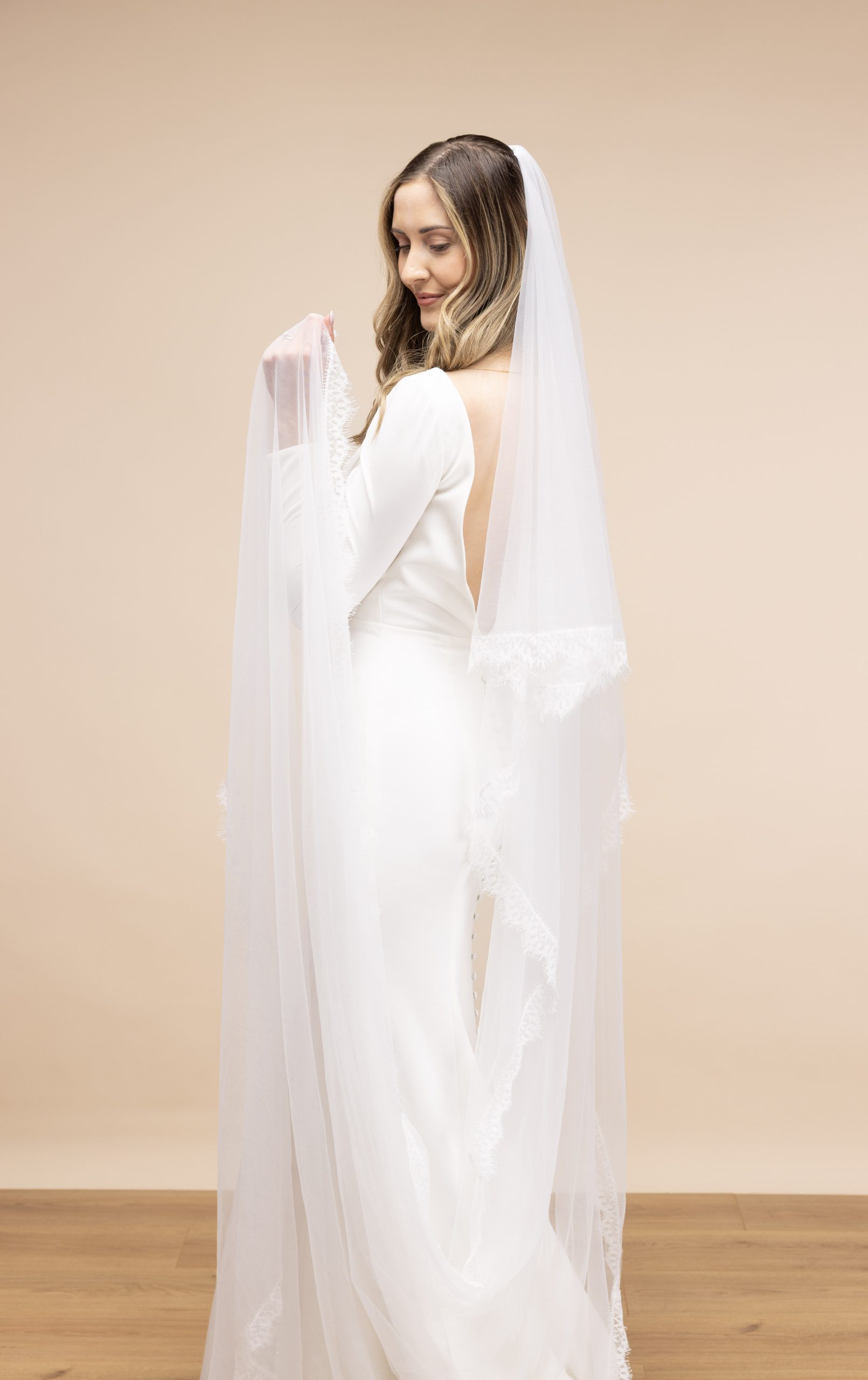 Two Tier Chantilly Cathedral Veil PBV9089