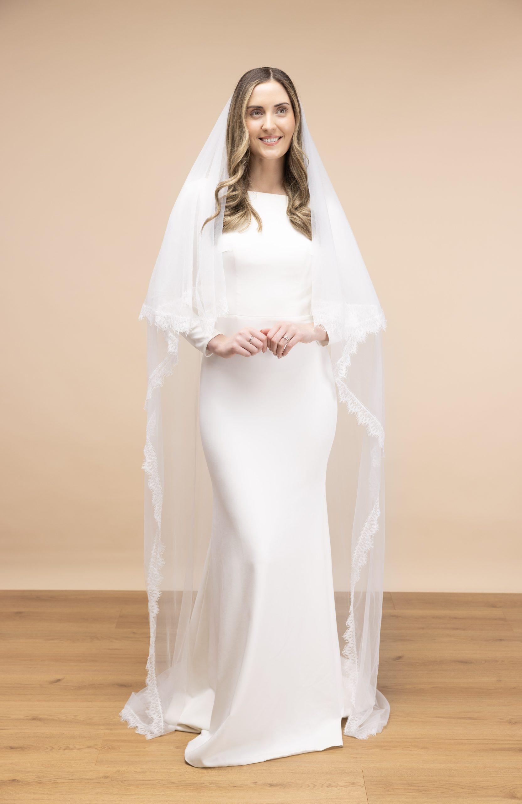 Two Tier Chantilly Cathedral Veil PBV9089